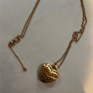 Gold Heart Pendant Necklace